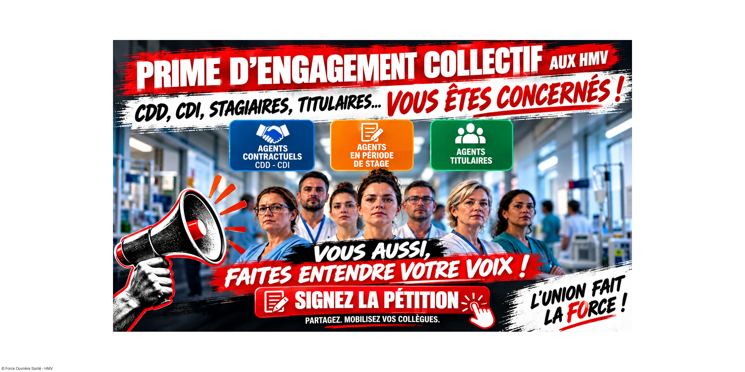 Prime d'engagement collectif aux HMV : tous concernés, personne ne doit être laissé de côté !