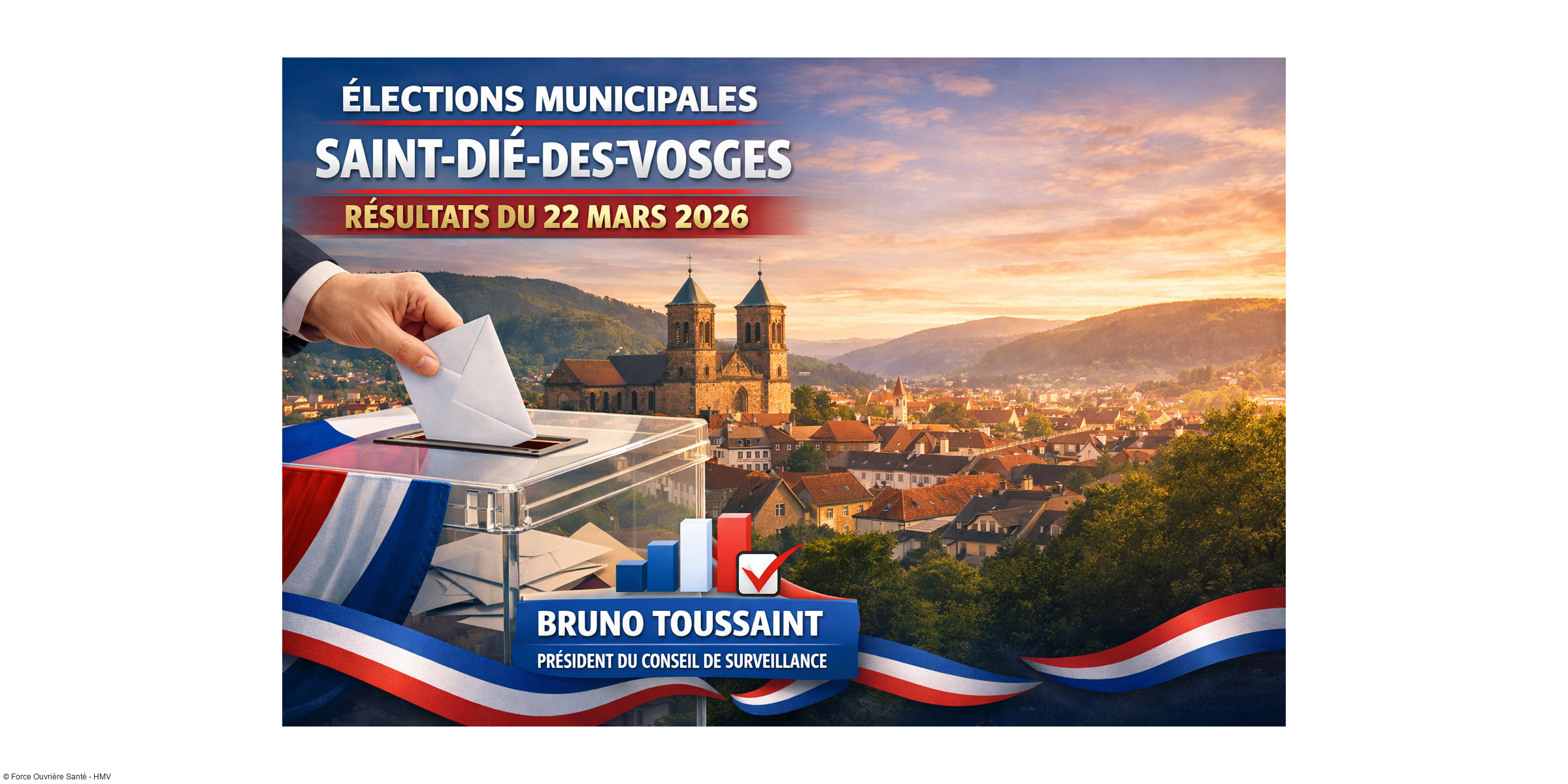 Municipales 2026 à Saint-Dié-des-Vosges : Bruno Toussaint reconduit
