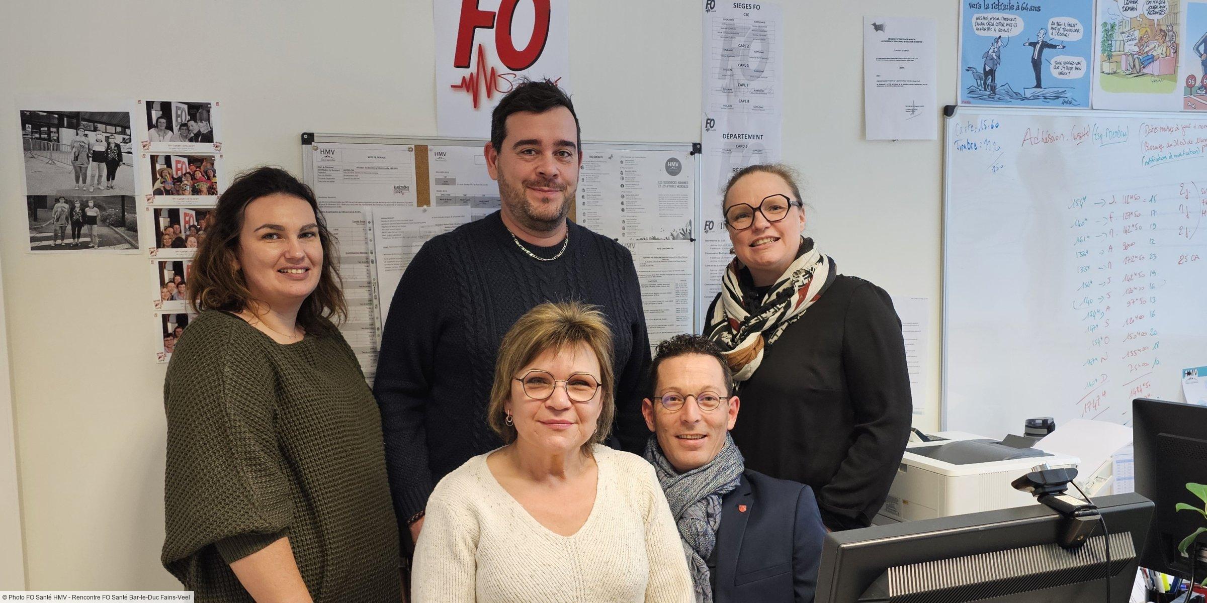 Rencontre Fructueuse entre la Section Syndicale Force Ouvrière Santé de Fains-Veel et les Représentants du Personnel FO Santé des HMV