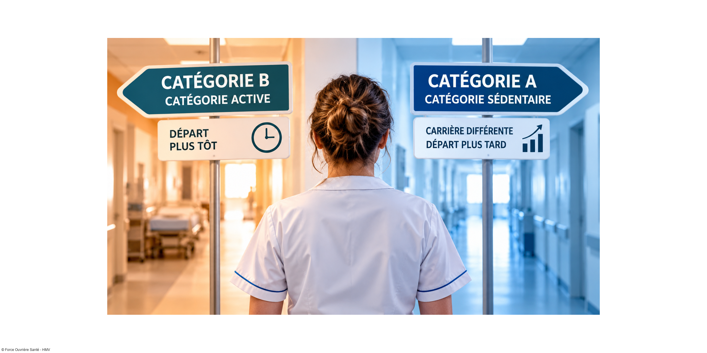 Infirmière en catégorie B ou A : quelle différence pour la retraite ?