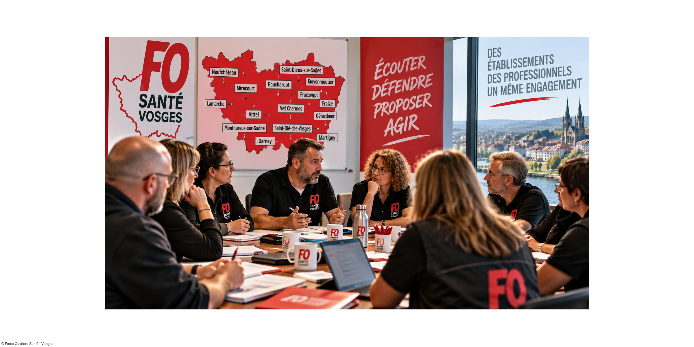 Réunion du 6 octobre : FO Santé Vosges prépare déjà les quatre prochaines années