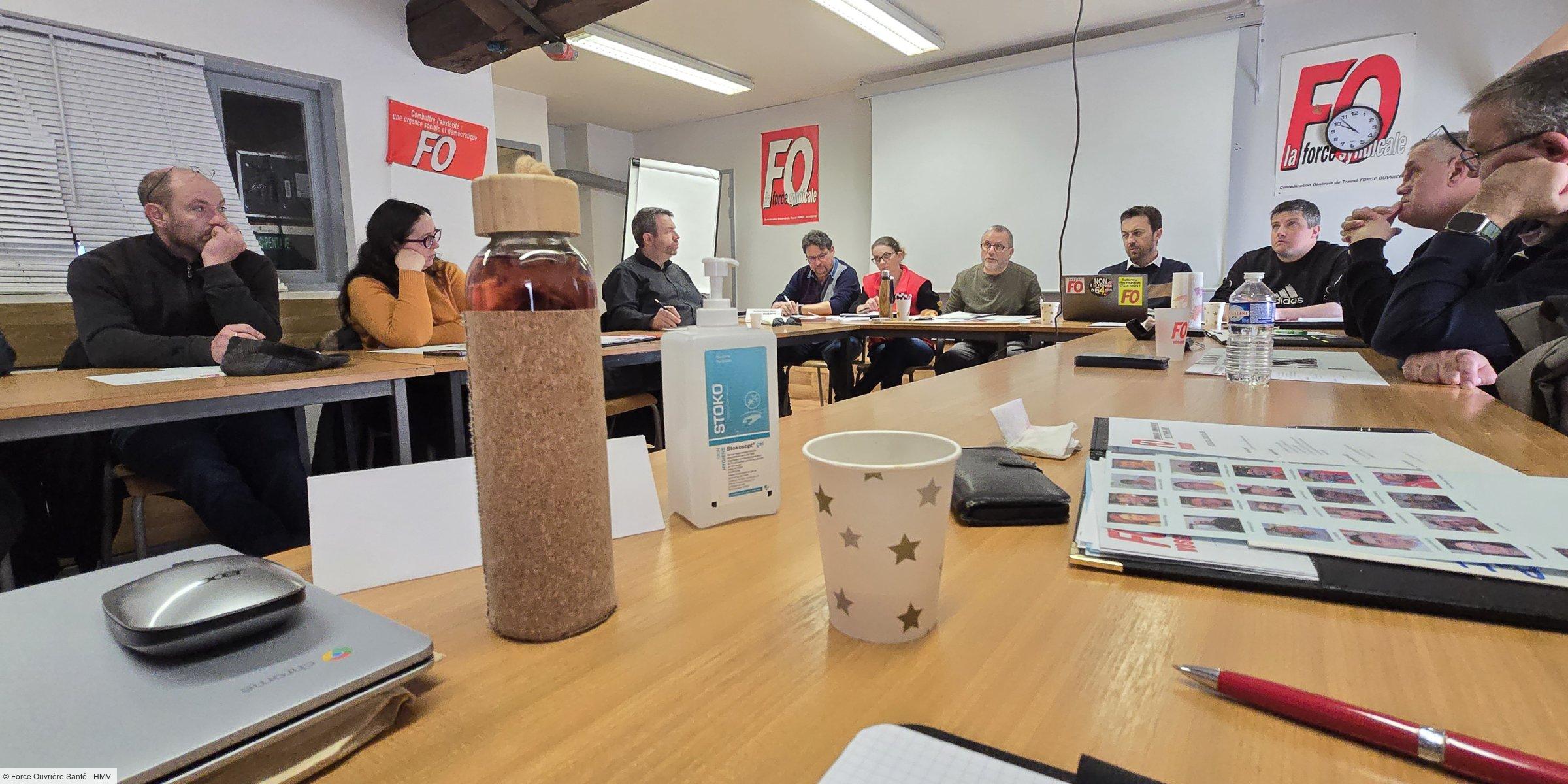 Réunion de la Commission Administrative de l'Union Départementale Force Ouvrière des Vosges