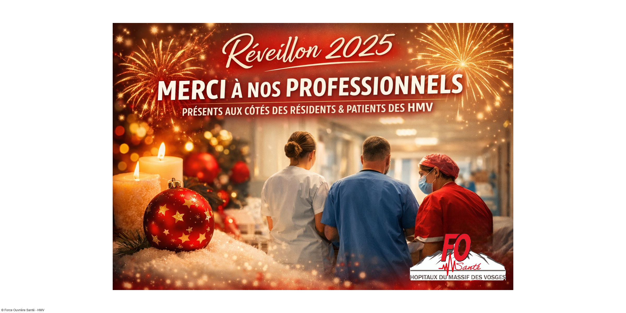 Un réveillon pas comme les autres : merci à celles et ceux qui veillent sur les HMV