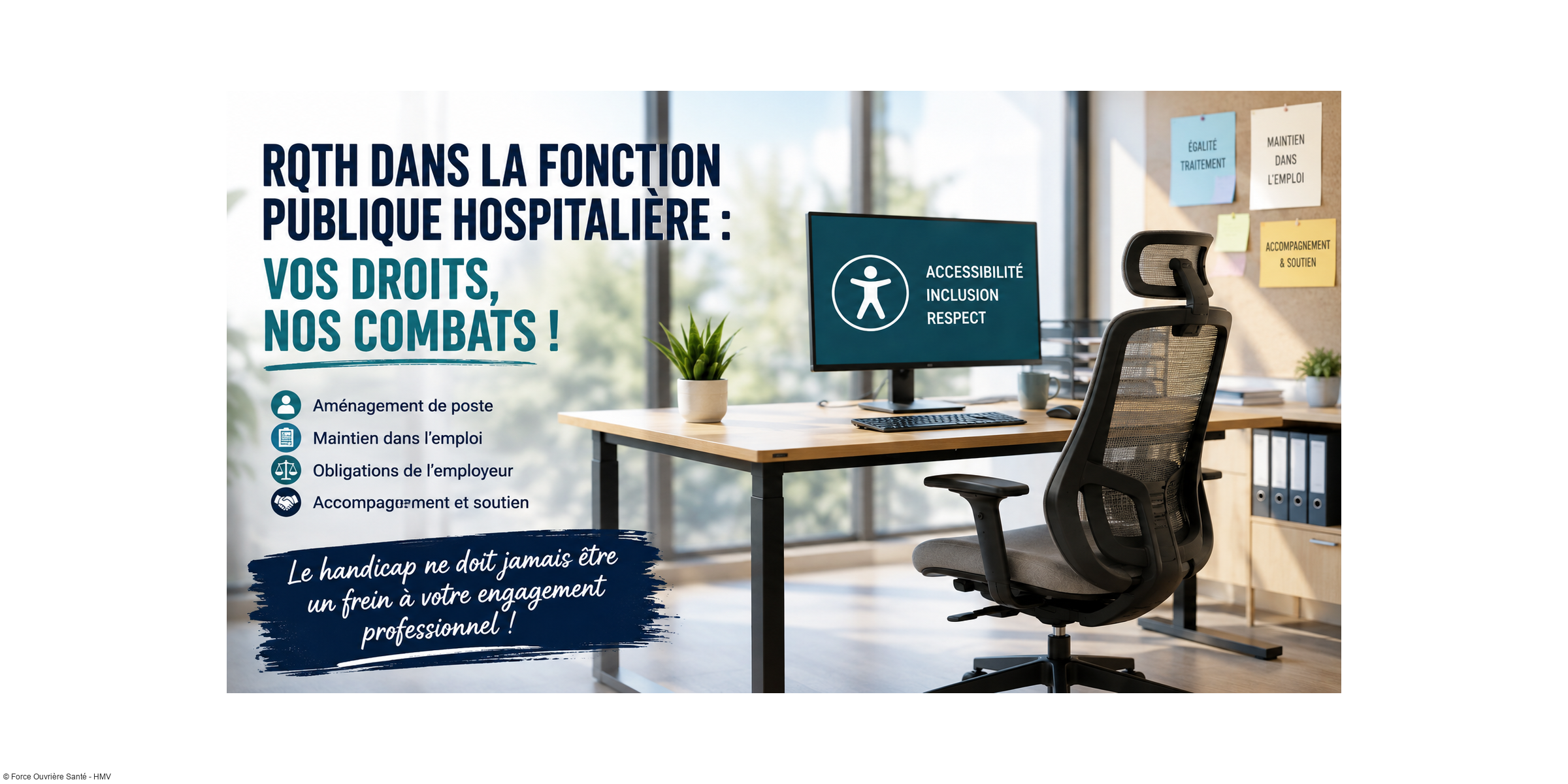 Travailleur handicapé dans la Fonction Publique Hospitalière : quels sont les droits des agents et quelles sont les obligations de l'employeur ?