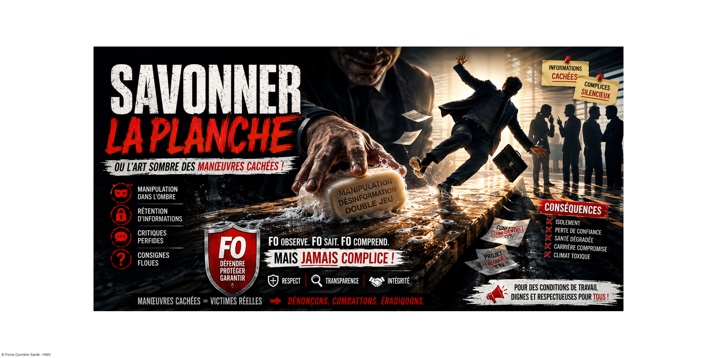 Savonner la planche, ou l'art sombre des manœuvres cachées!