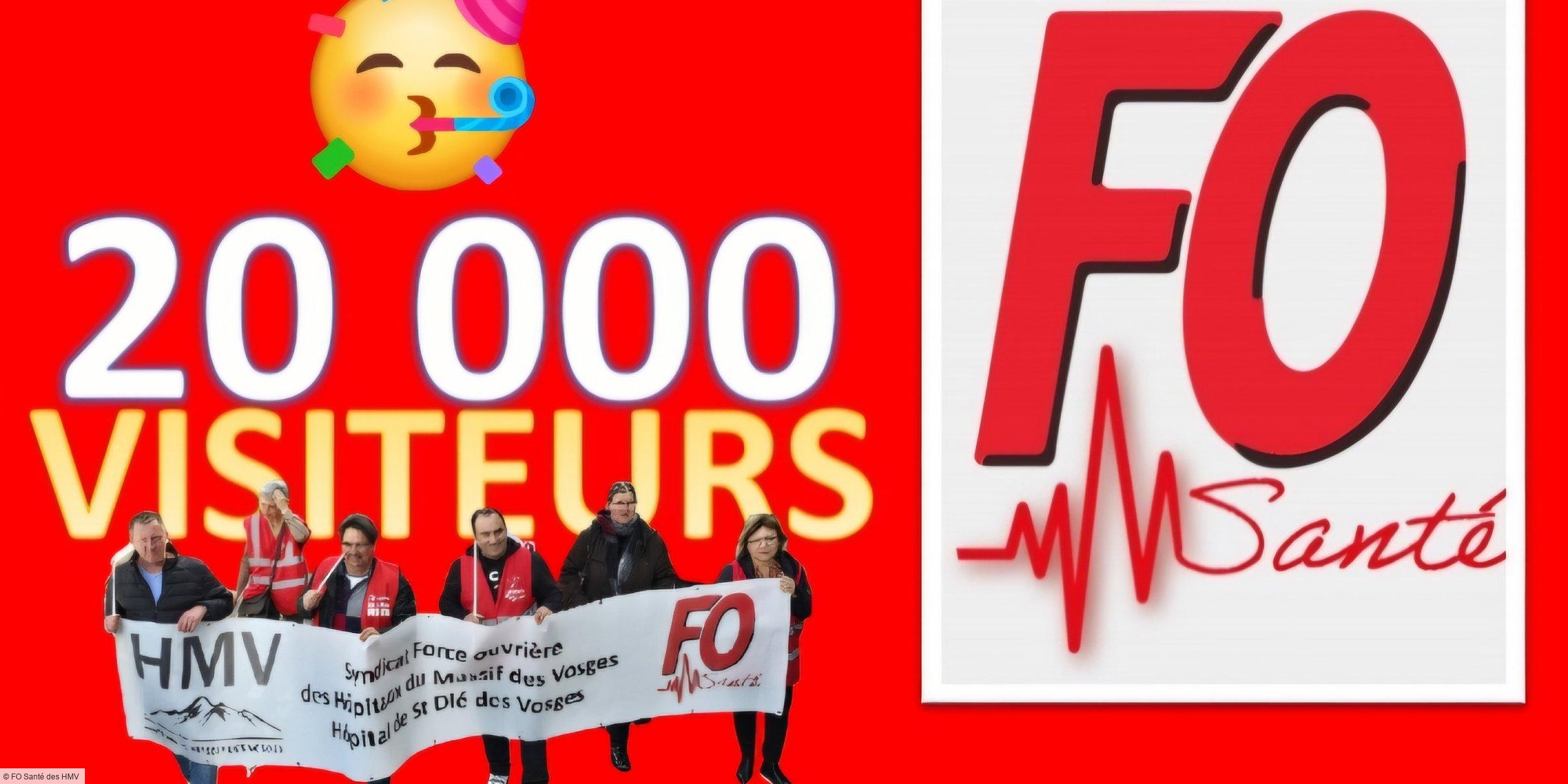 Le site Internet de Force Ouvrière Santé des HMV : un an d’existence et déjà 20 000 visiteurs !