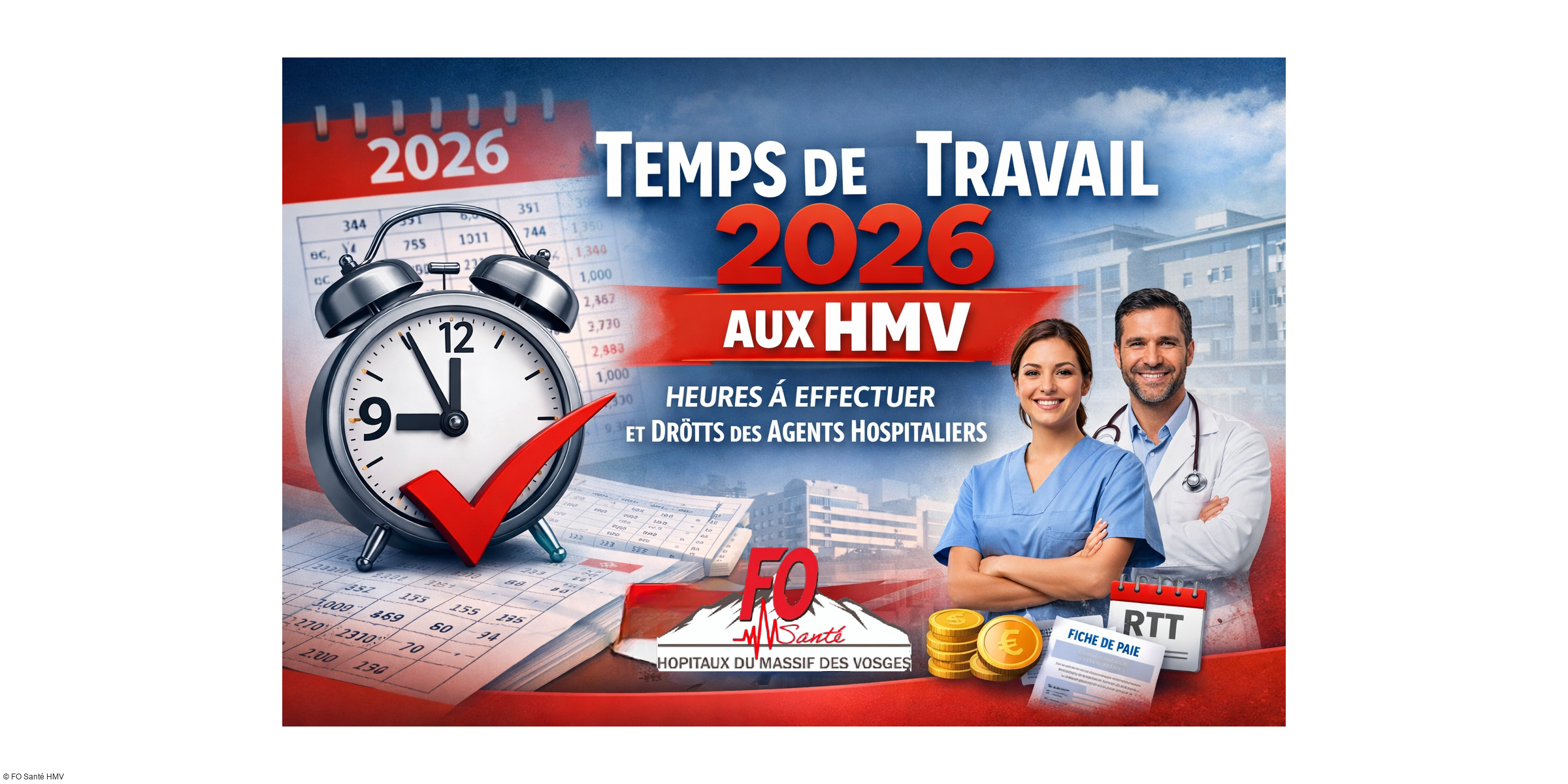 Temps de travail 2026 aux HMV : ce que chaque agent doit savoir
