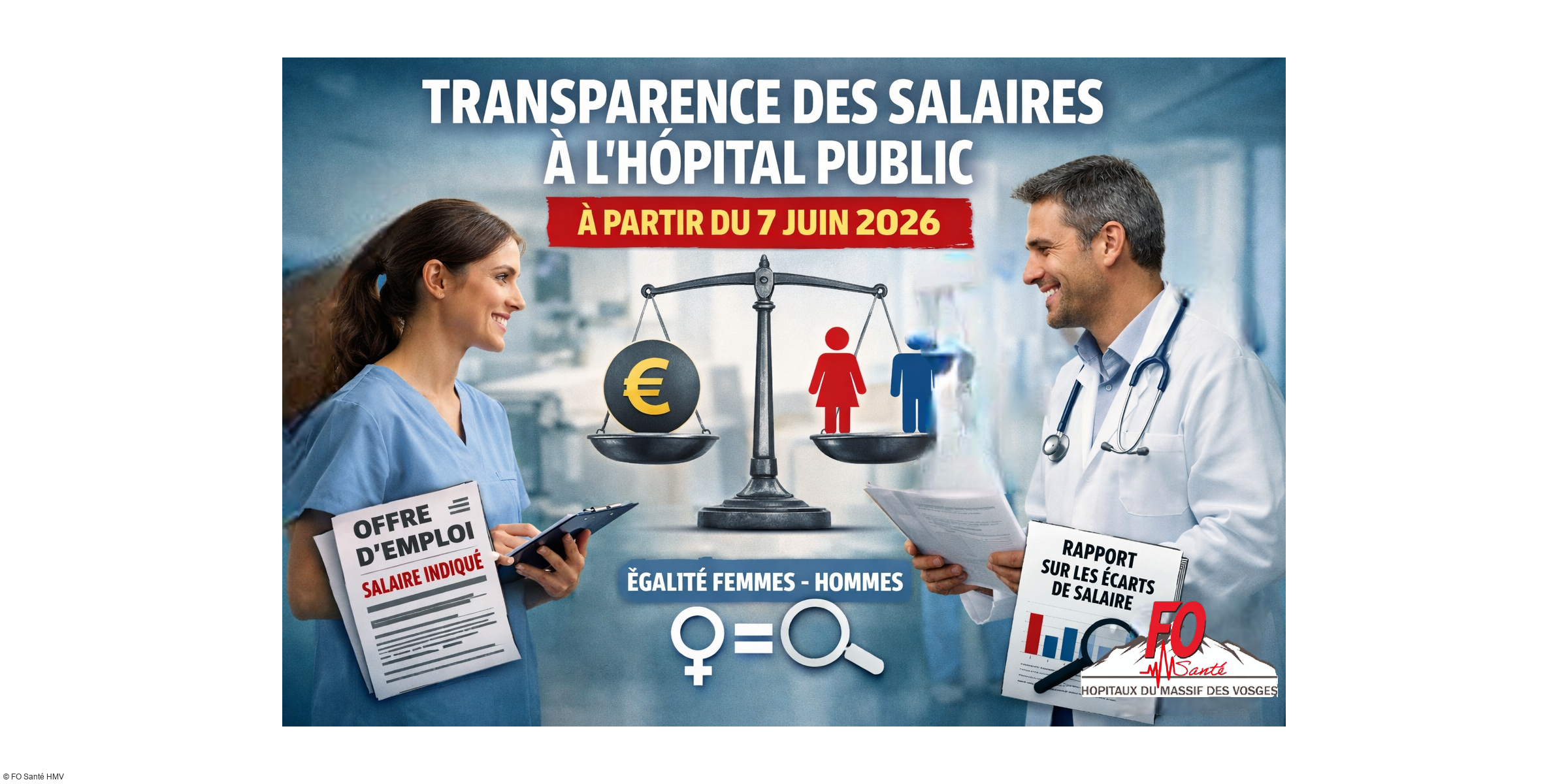 Transparence des salaires : ce qui va changer à l'hôpital public à partir du 7 juin 2026