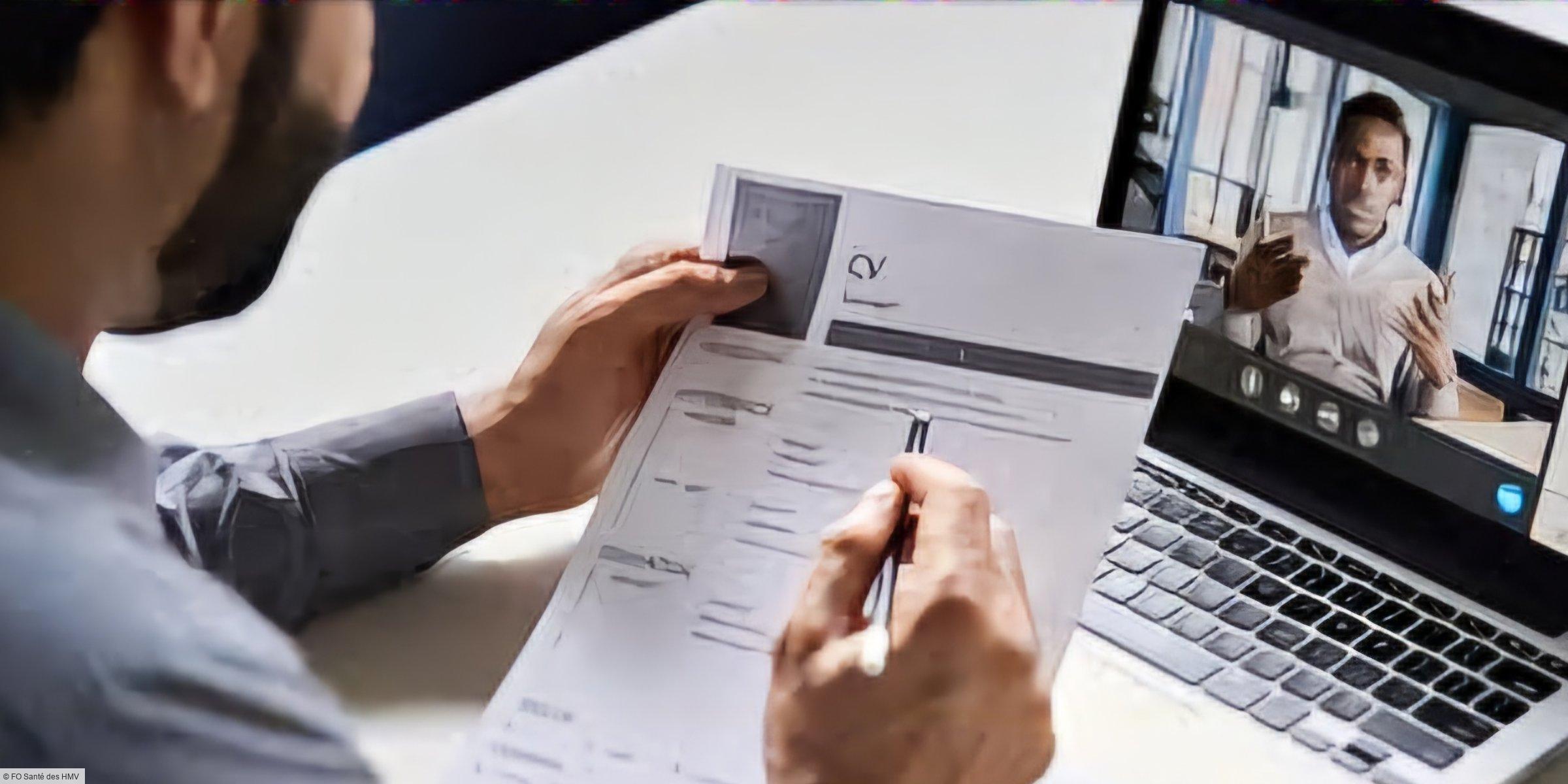 La visioconférence pour les épreuves orales, auditions et les entretiens en vue du recrutement.